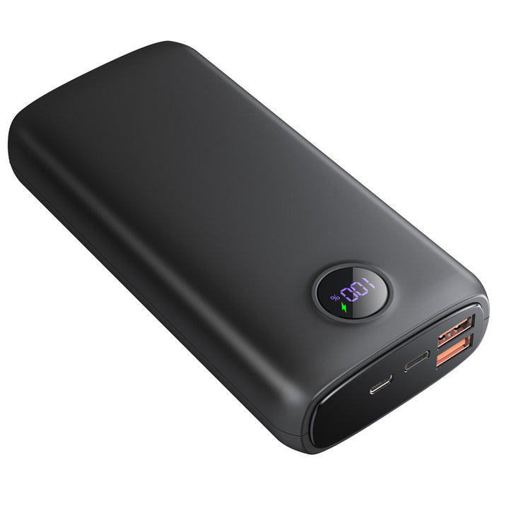 Powerbank med LCD-skjerm og hurtigladefunksjon Skanto