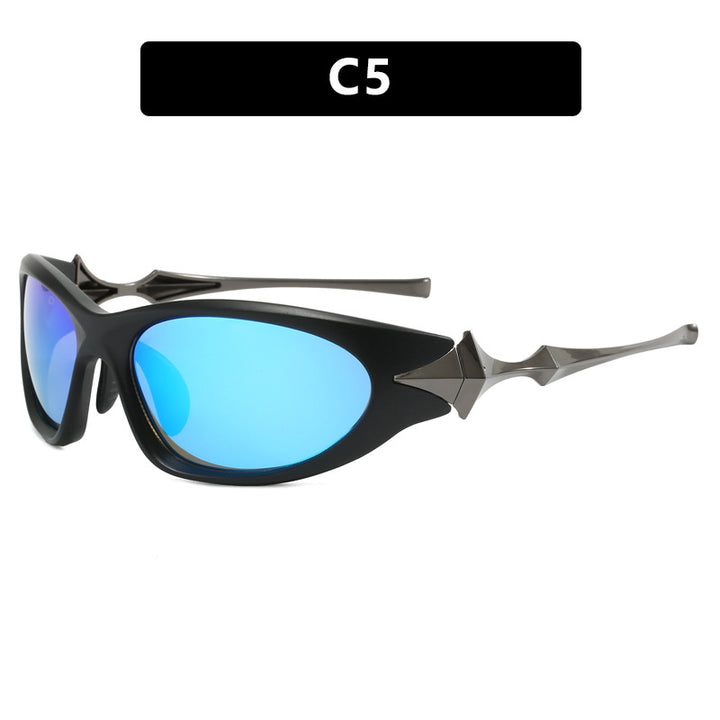 Women's futuristic sports sunglasses with ergonomic design Skanto