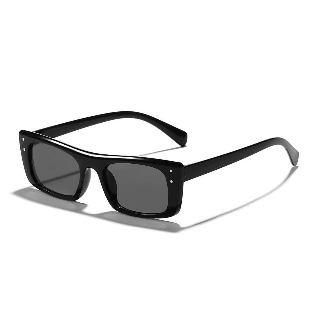 Dame moteriktig solbrille med iøynefallende dyremønster Skanto
