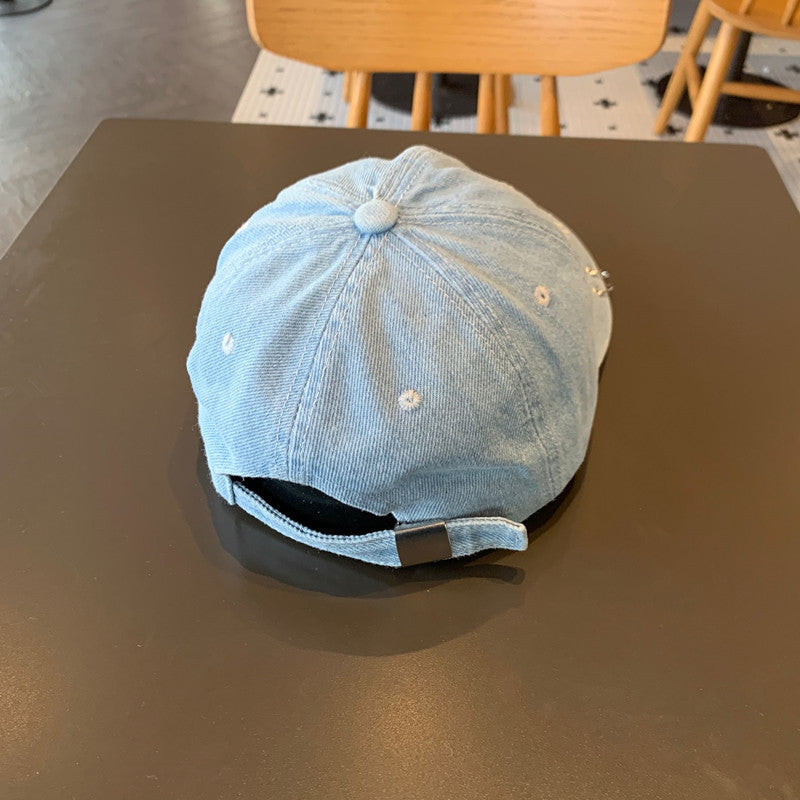 Unisex Slittet Bomull Justerbar Baseball Cap Skanto