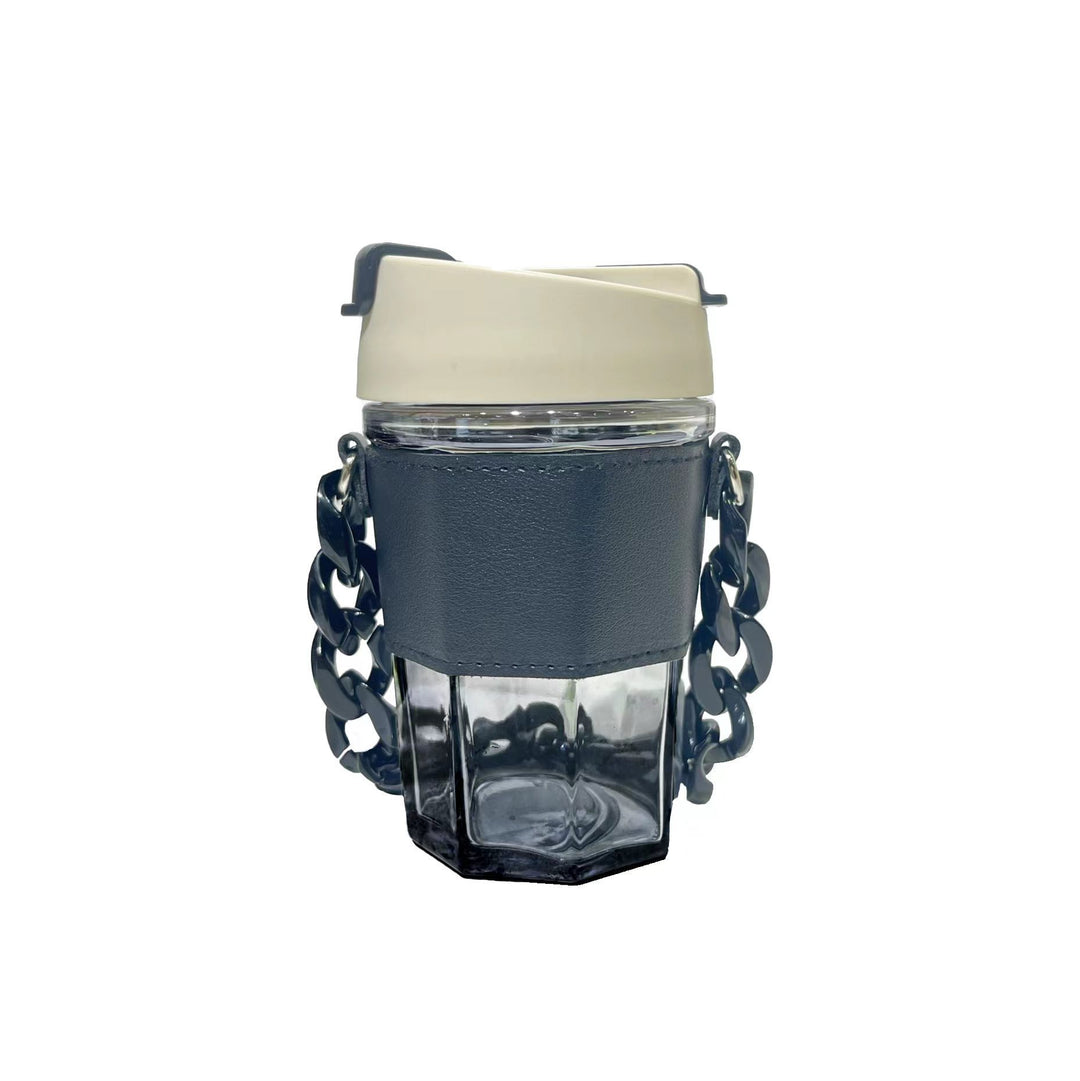 Dame trendy glasskop med kjede-bærebelte Skanto