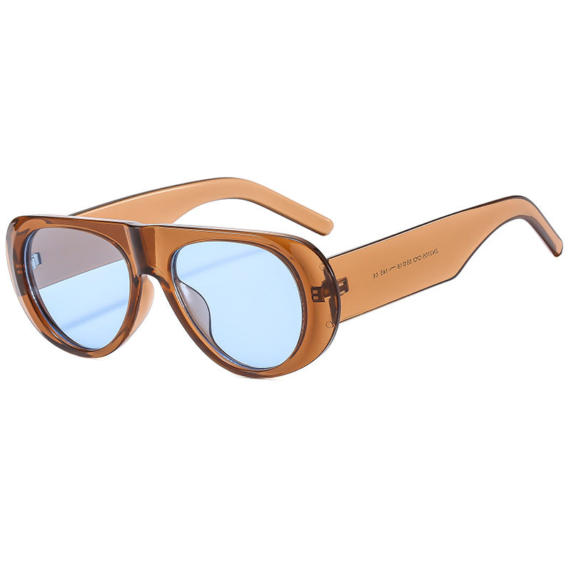 Dame eksepsjonell solbrille i trendy skilpaddesign Skanto