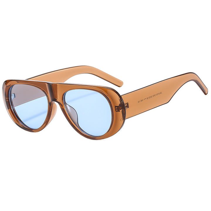 Dame eksepsjonell solbrille i trendy skilpaddesign Skanto