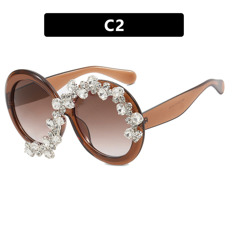 Women's Glamorous Sunglasses with Rhinestone Appliqués Skanto