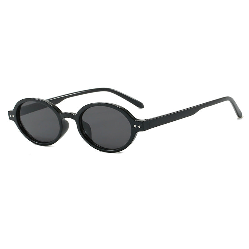Women's modern oval sunglasses with unusual frame Skanto
