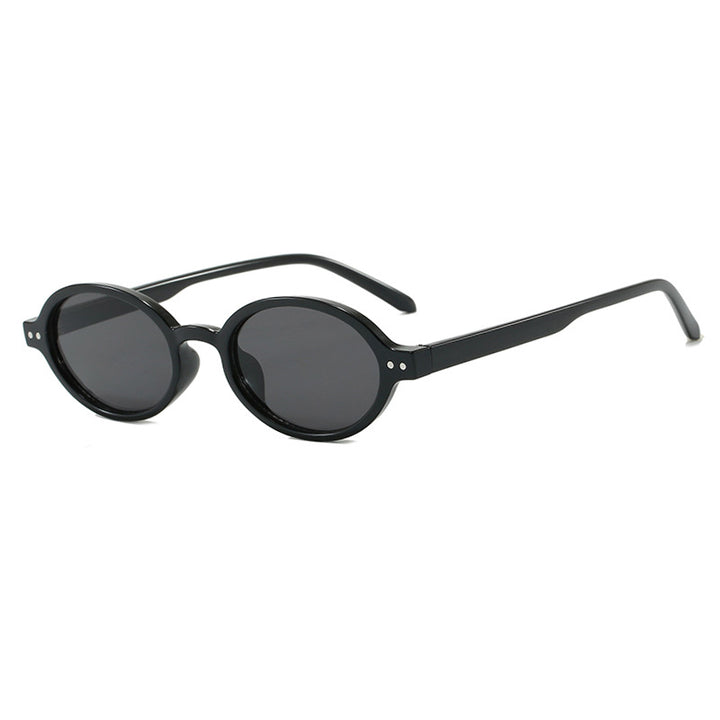 Women's modern oval sunglasses with unusual frame Skanto