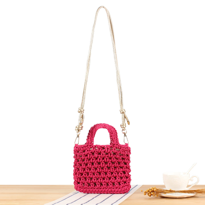 Håndbag i moderne makramee-design Skanto