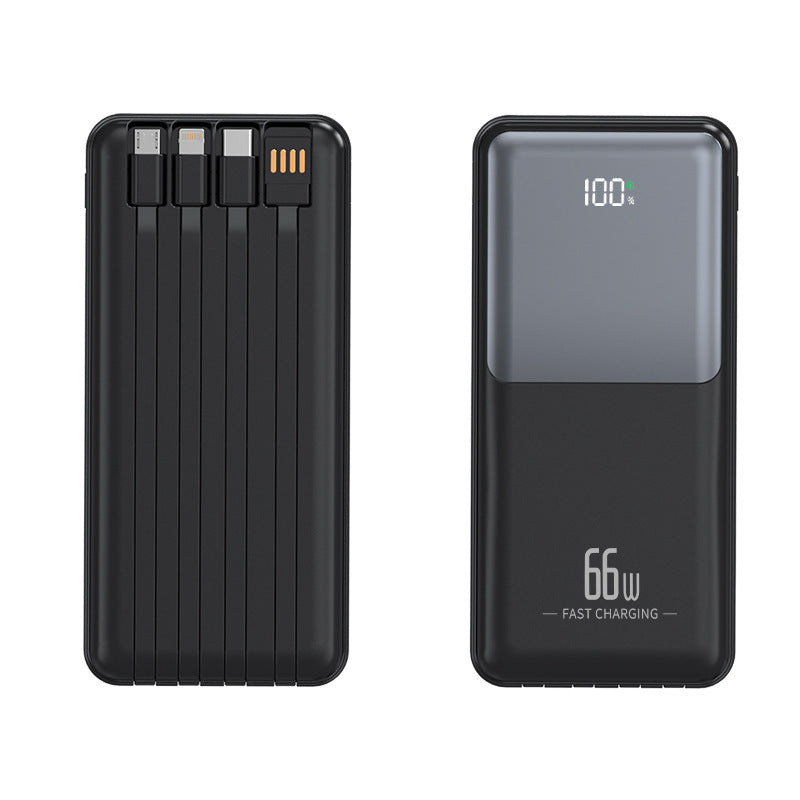 Bærbar powerbank med integrert multifunksjonsladekabel Skanto