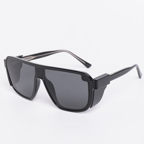 Dame sporty solbriller i futuristisk design med fargede linser Skanto