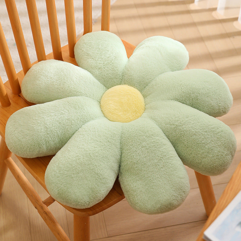Plüsch sittepute i blomsterform Skanto