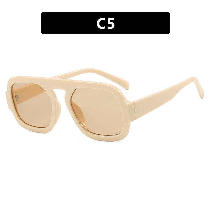 Women's trendy sunglasses with a distinct angular design and UV protection Skanto