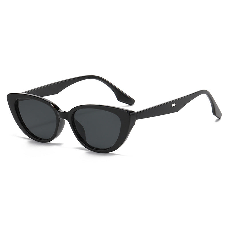 Kvinne Cat-Eye Solbriller med Stilig Skildpadde-design Skanto