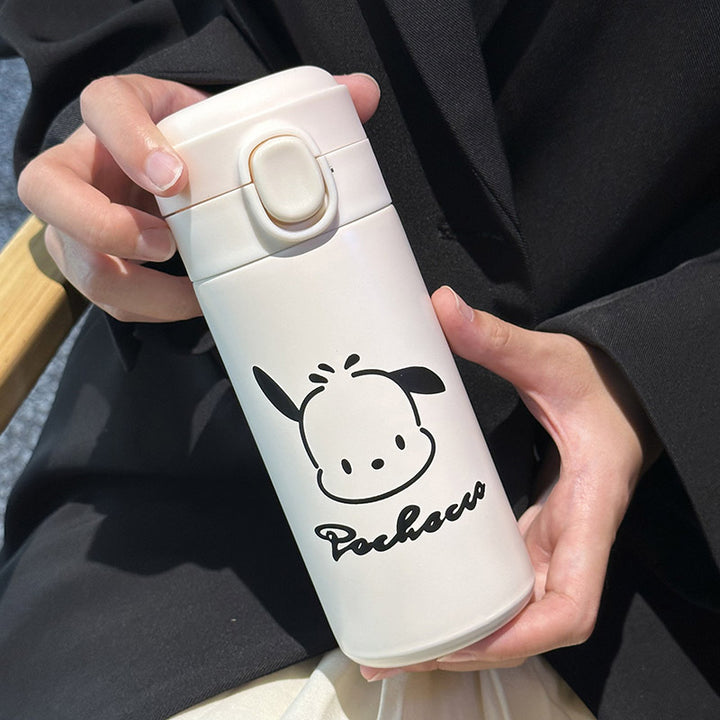 Damen Isolierflasche mit sicherem Klappverschluss und niedlichem Tiermotiv Skanto
