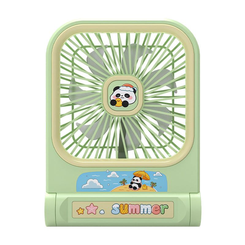 Dame Bærbar Mini-Vifte i leken Panda-design Skanto