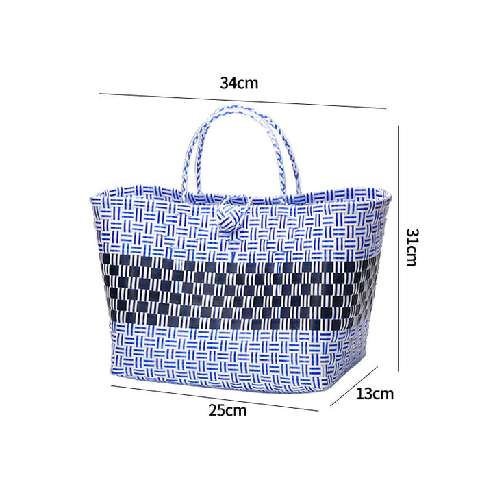 Stor kapasitet vevd handlebag Skanto