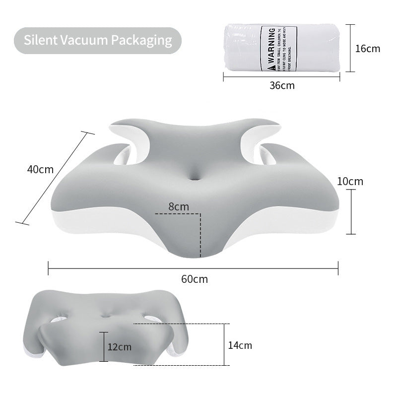 Ergonomisk nakke- og skuldersovepute med kjølende gel-overflate Skanto