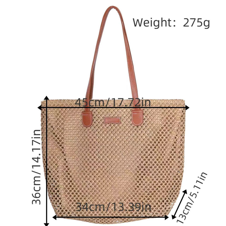 Designer Stroh handlenett Skanto