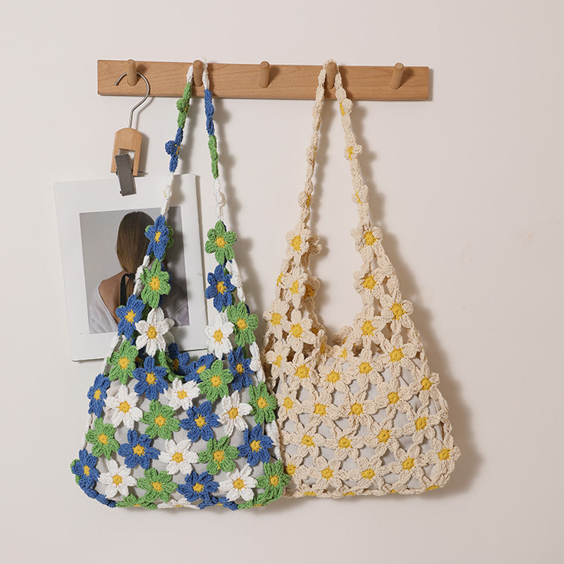 Crocheted Flower Bag Skanto