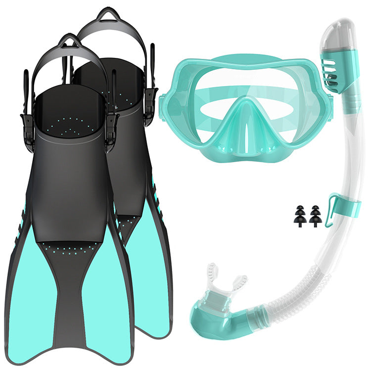 Snorkelsett med høykvalitets svømmerfinner og ergonomisk dykkemaske Skanto