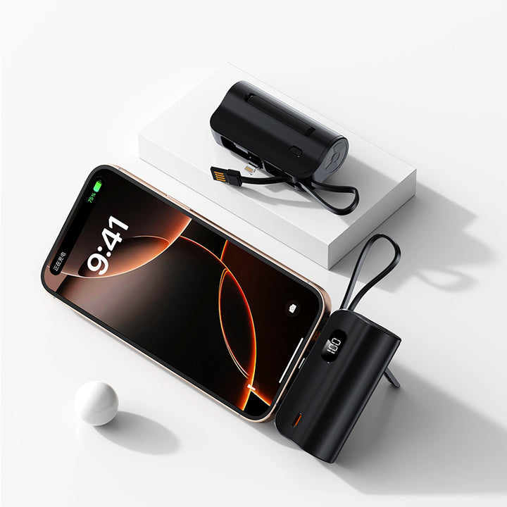 Bærbare ladere med USB-C og Lightning-tilkobling Skanto