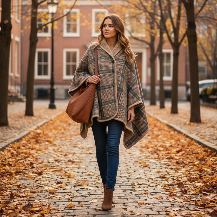 Damer Koseforing Poncho Skanto