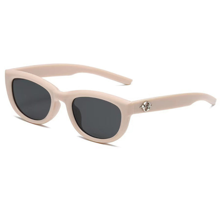 Dame moter Cat-Eye solbrille med robust ramme Skanto