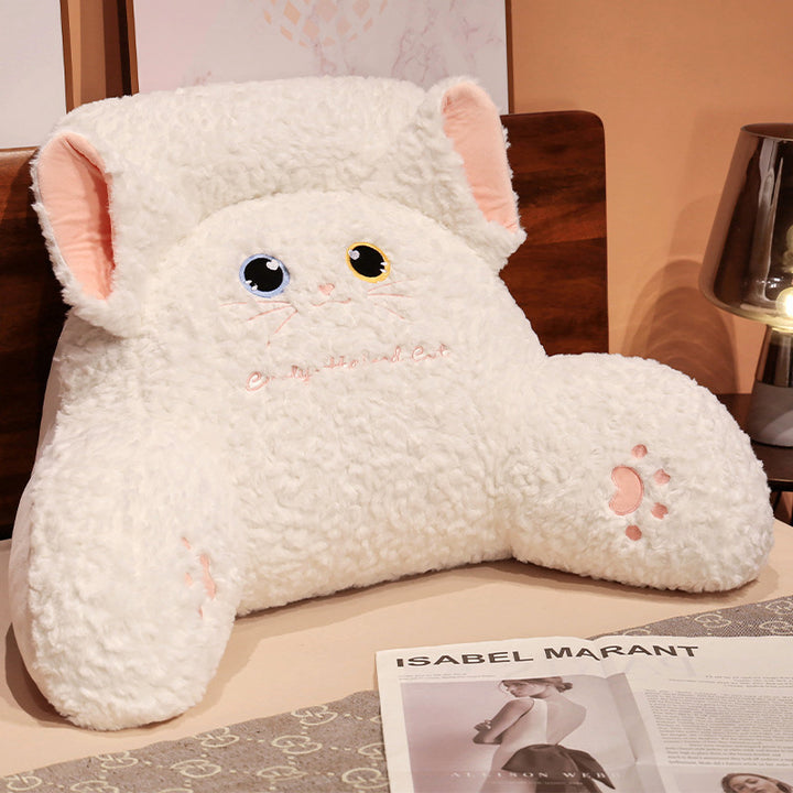 Plush ryggstøttepute med kattemotiv Skanto
