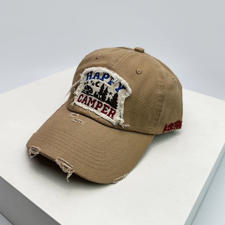 Herre Slitt Brodert Camping Caps Skanto