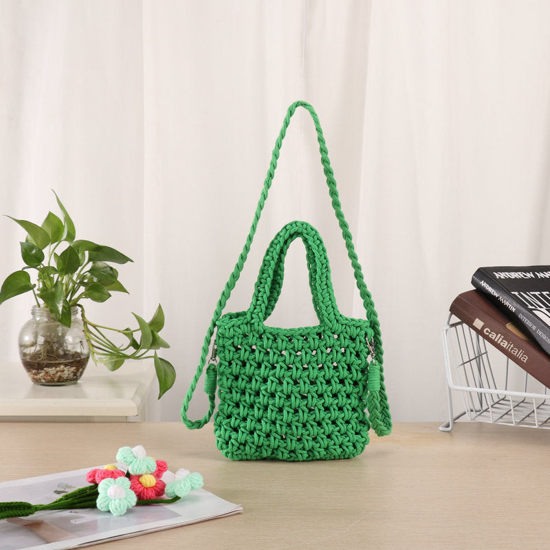Håndlaget Makramee Crossbody Bag Skanto