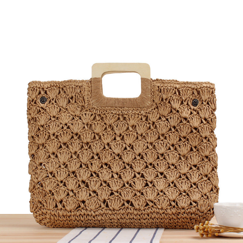 High-quality woven material handbag Skanto