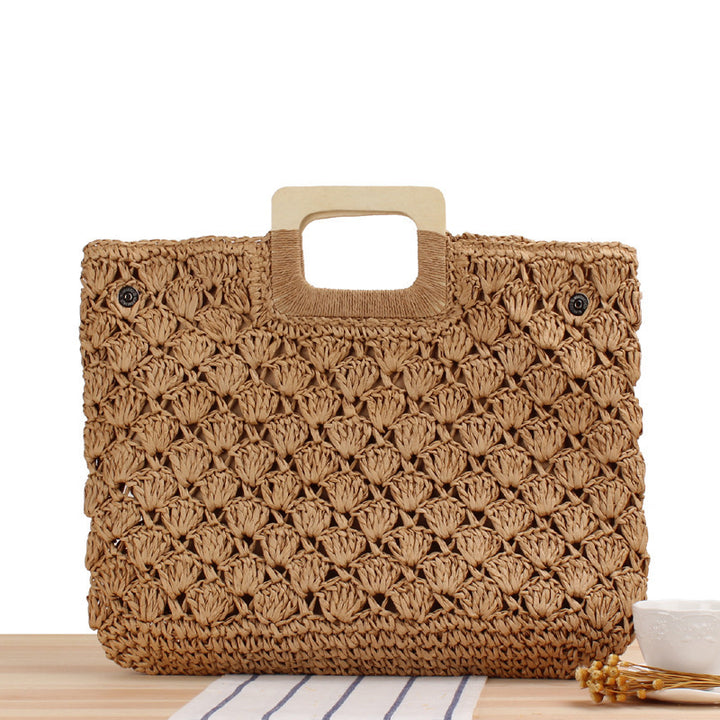 High-quality woven material handbag Skanto