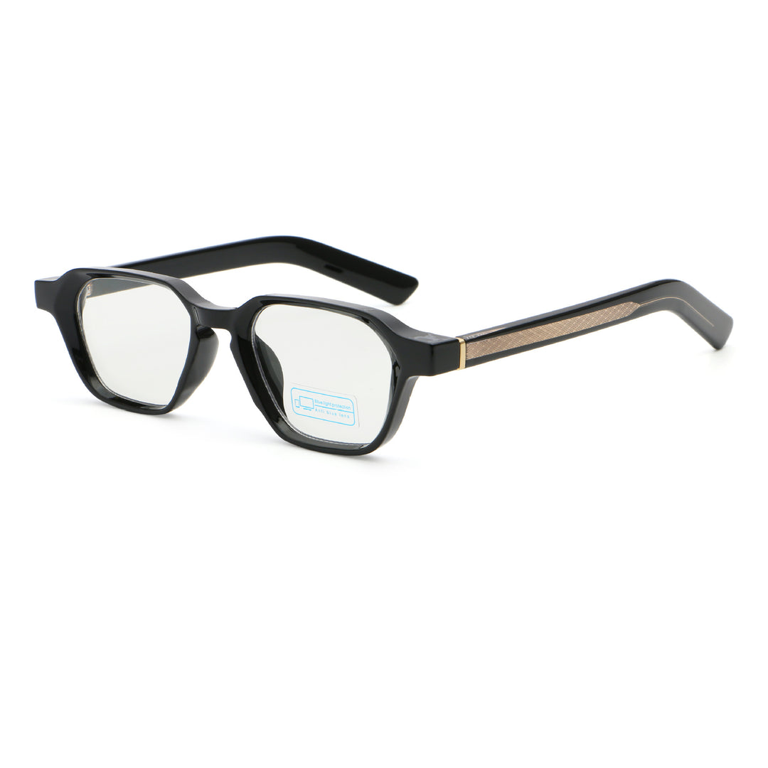 Dame solbrille i spesielt design med kantede glass Skanto