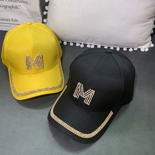Kvinne Glitrende Pyntet Baseballcaps Skanto
