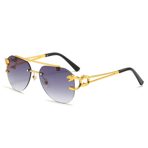 Dame Designer-solbrille med unikt dyreaksent Skanto