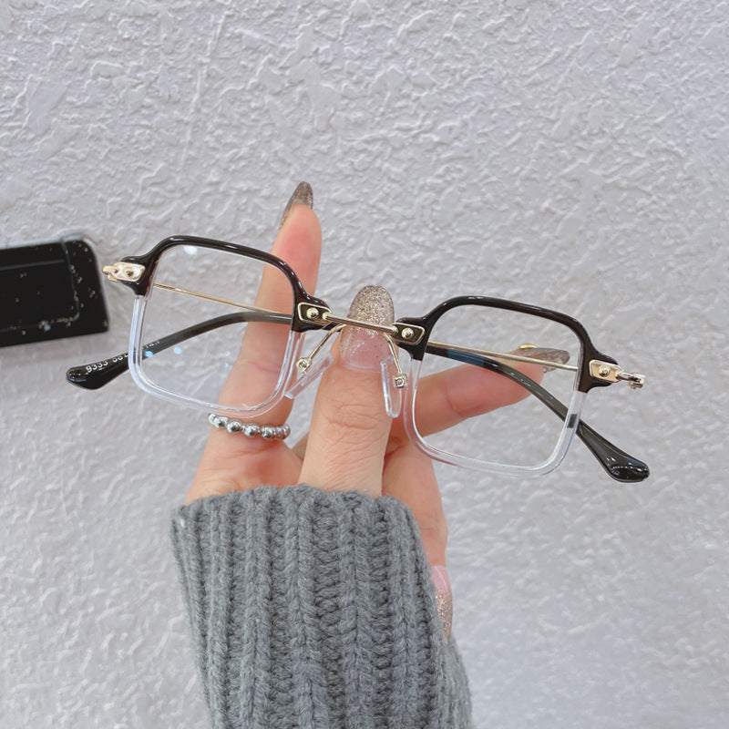 Dame kvadratisk motesolbrille med stilig metallramme Skanto