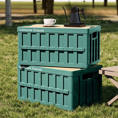 Unisex Practical Storage Box with Lid in Wood Skanto