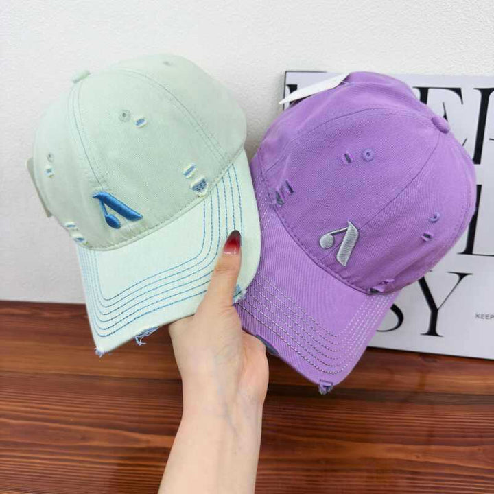 Herre Slitt Denim Stil Caps Skanto