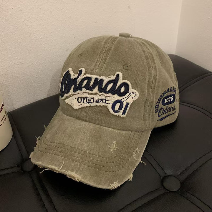 Unisex Slittet Vintage-Stil Baseball Cap Skanto