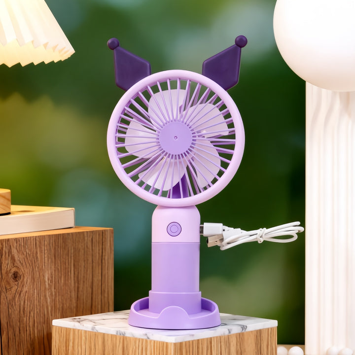 Dame Bærbar skrivebordsventilator med søtt øredesign Skanto