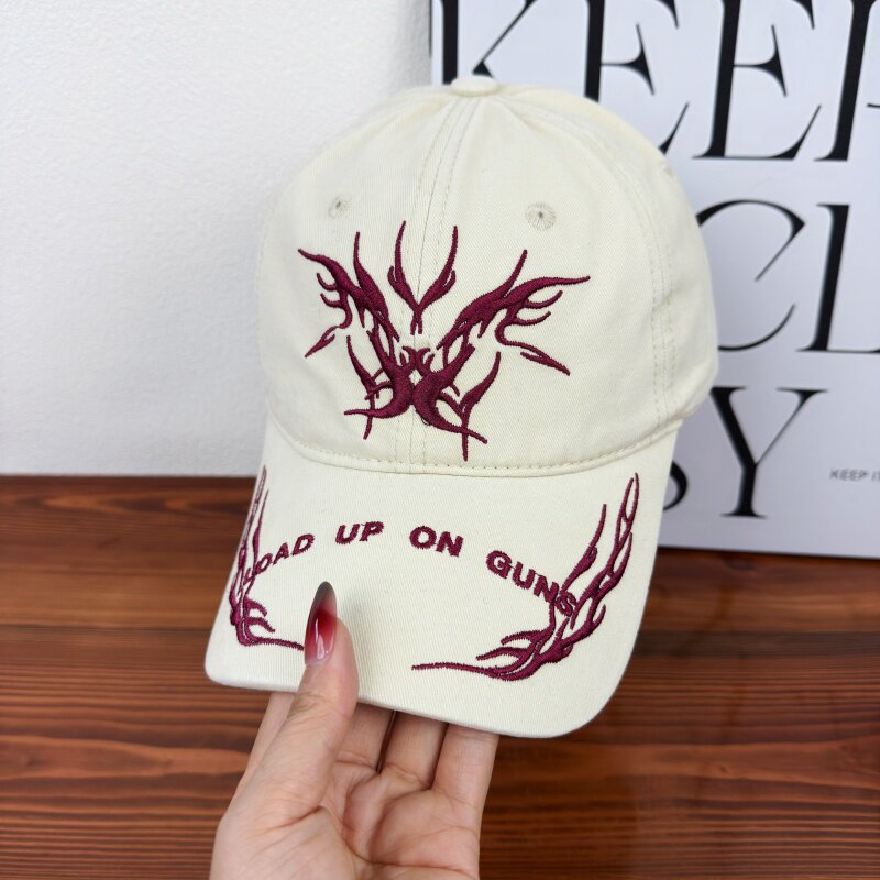 Herre Brodert Grafisk Baseball Caps Skanto