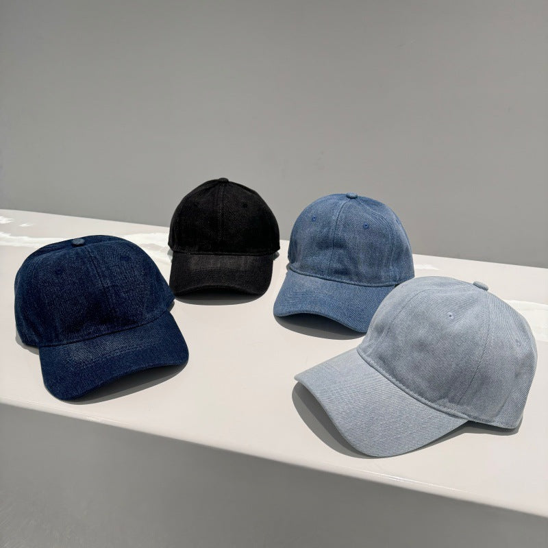Klassisk justerbar denim baseballcaps for kvinner Skanto