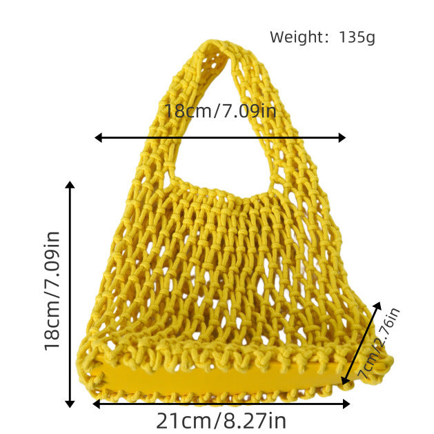 Makramee Tragetasche med moderne design Skanto