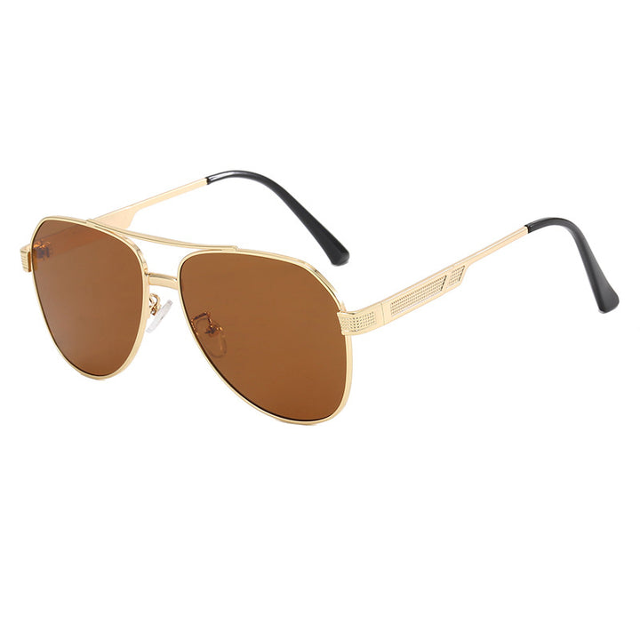 Dame elegant aviator-solbriller med robust metallramme og UV-beskyttelse Skanto