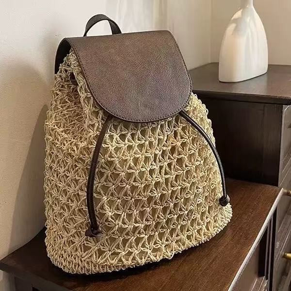 Handmade Backpack Bag in Natural Material Skanto