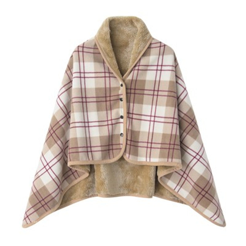 Dame Komfortabel Varmeholdende Poncho-Teppe Skanto
