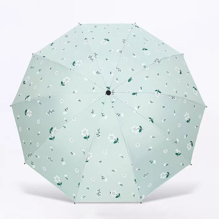 Dame paraply med blomsterdesign Skanto