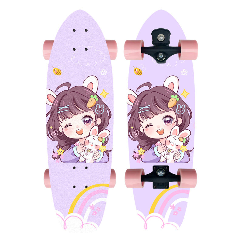 Tematisert Mini Cruiser Skateboard Skanto