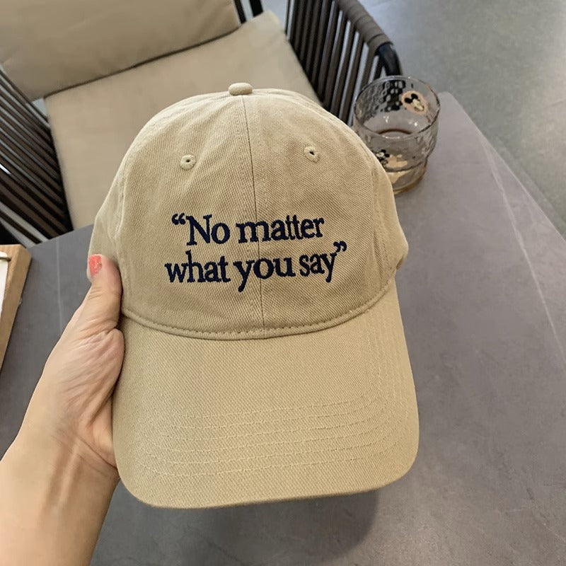 Kvinnebrodert motivasjonsfrase baseballcap Skanto
