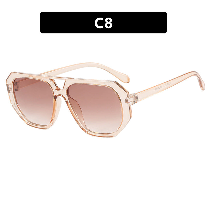 Women's sunglasses in trendy hexagon design with UV protection Skanto