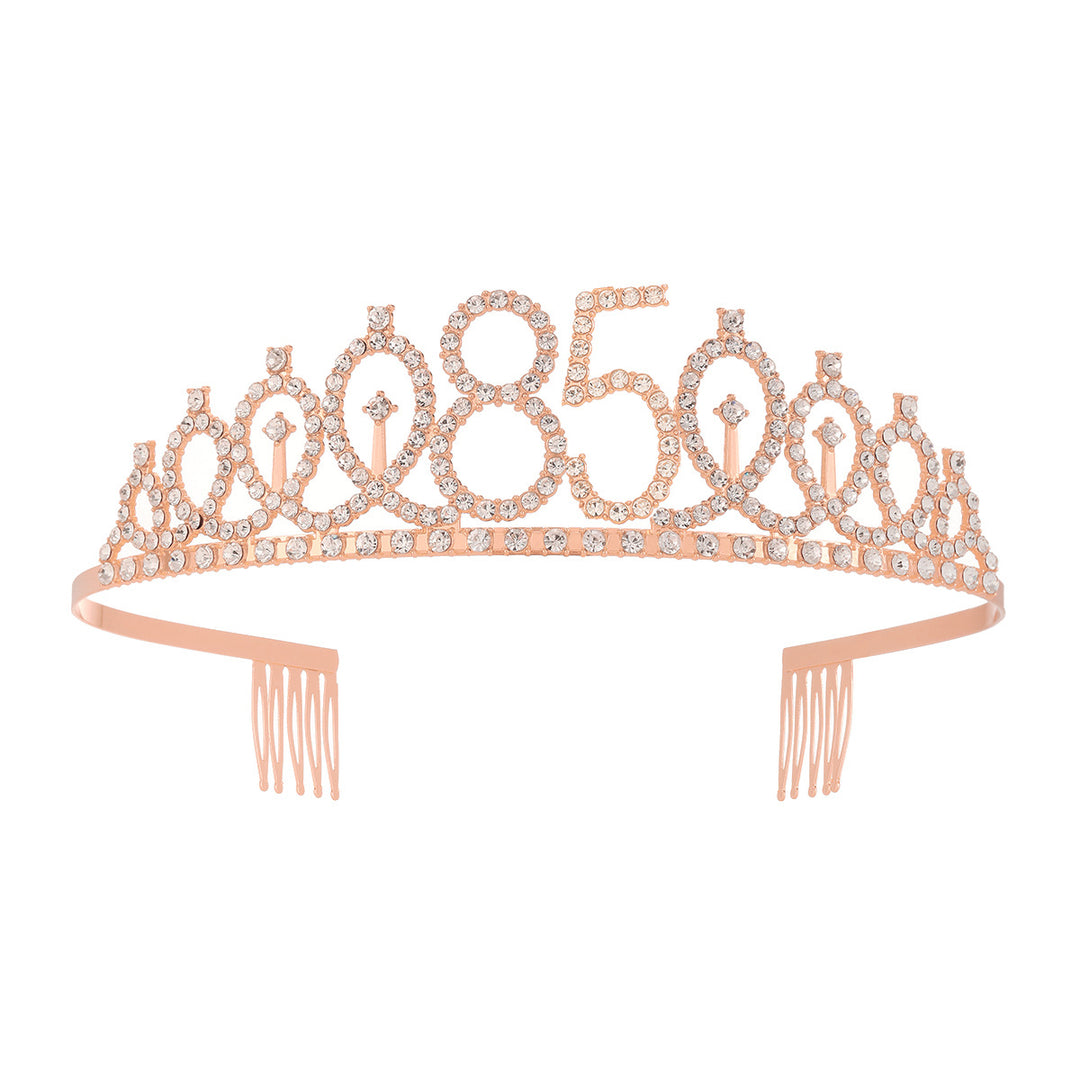 Damer krystall dekorert tiara med elegant design Skanto